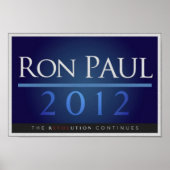 Ron Paul voor President 2012 Campaign Poster (Voorkant)