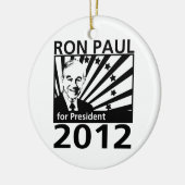 Ron Paul voor President 2012 Keramisch Ornament (Links)