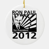 Ron Paul voor President 2012 Keramisch Ornament (Achterkant)
