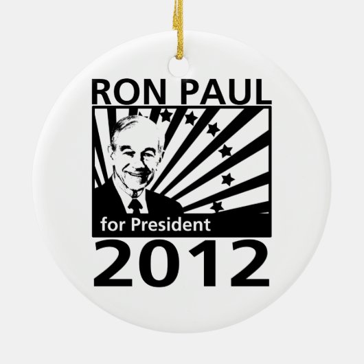 Ron Paul voor President 2012 Keramisch Ornament (Achterkant)