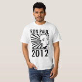 Ron Paul voor President 2012 met prijsopgave T-shirt (Voorkant volledig)