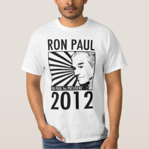 Ron Paul voor President 2012 met prijsopgave T-shirt