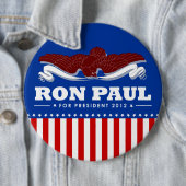 Ron Paul voor President 2012 Ronde Button 6,0 Cm (In situ)