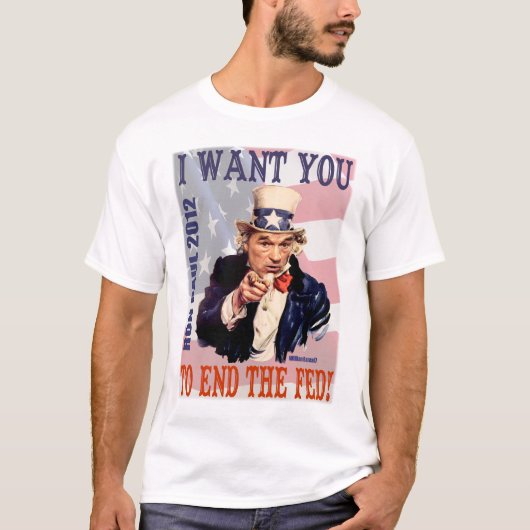 Ron Paul voor President 2012 T-shirt (Voorkant)