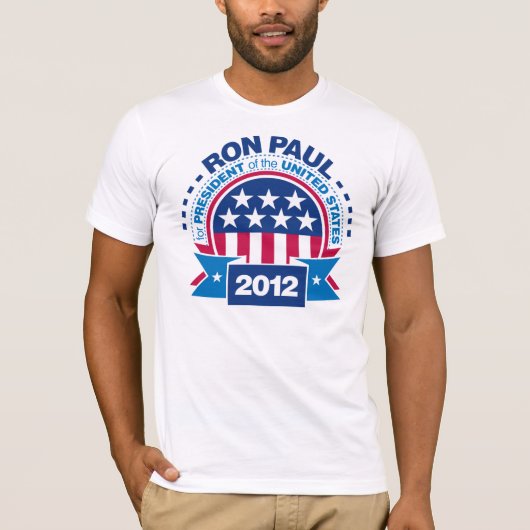 Ron Paul voor President 2012 T-shirt (Voorkant)