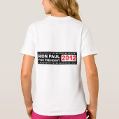 Ron Paul voor President 2012 T-shirt (Achterkant)