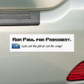 Ron Paul voor President Bumpersticker (Op auto)