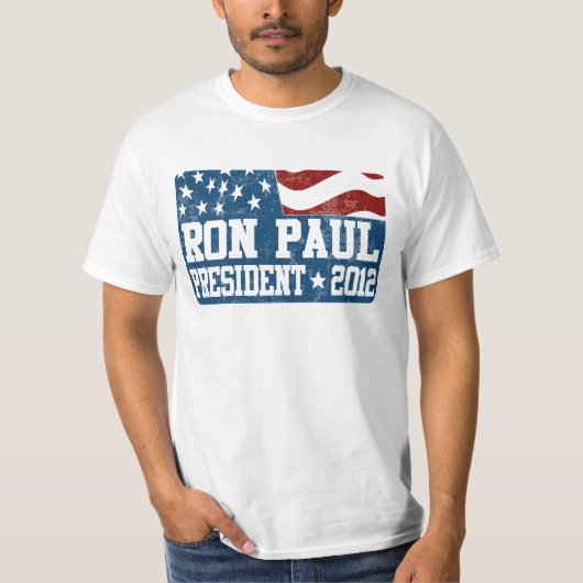 Ron Paul voor President in 2012 T-shirt (Voorkant)