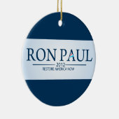 Ron Paul voor President Keramisch Ornament (Rechts)