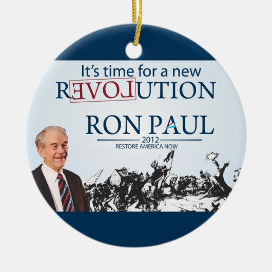 Ron Paul voor President Keramisch Ornament (Voorkant)