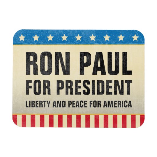 Ron Paul voor President Magnet Magneet (Horizontaal)