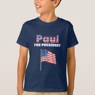 Ron Paul voor President Patriottische Amerikaanse  T-shirt