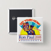 Ron Paul voor President Retro Button (Voorkant /achterkant)