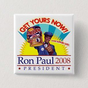 Ron Paul voor President Retro Button