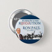Ron Paul voor President Ronde Button 5,7 Cm (Voorkant /achterkant)
