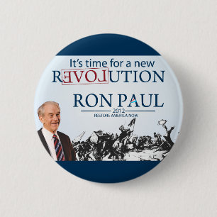 Ron Paul voor President Ronde Button 5,7 Cm