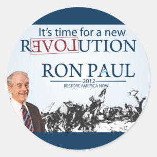 Ron Paul voor President Ronde Sticker