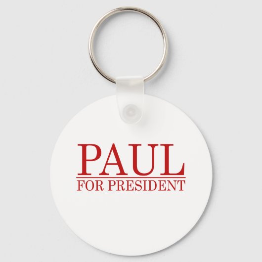 RON PAUL VOOR PRESIDENT (rood) Sleutelhanger (Voorkant)