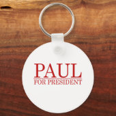 RON PAUL VOOR PRESIDENT (rood) Sleutelhanger (Voorkant)