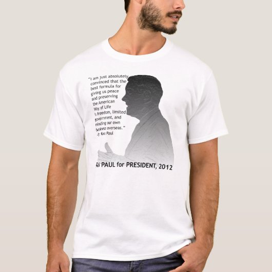 Ron Paul voor President T-shirt (Voorkant)