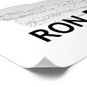 Ron Paul voor President van de Verenigde Staten Poster (Hoek)