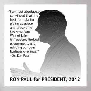 Ron Paul voor President van de Verenigde Staten Poster