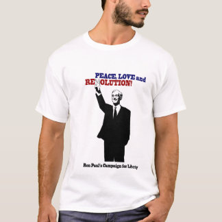 Ron Paul - Vrede, Liefde en Revolutie! T-shirt
