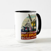 Ron Paul vs. Zombie Economics Jouw Mok (Voorkant rechts)