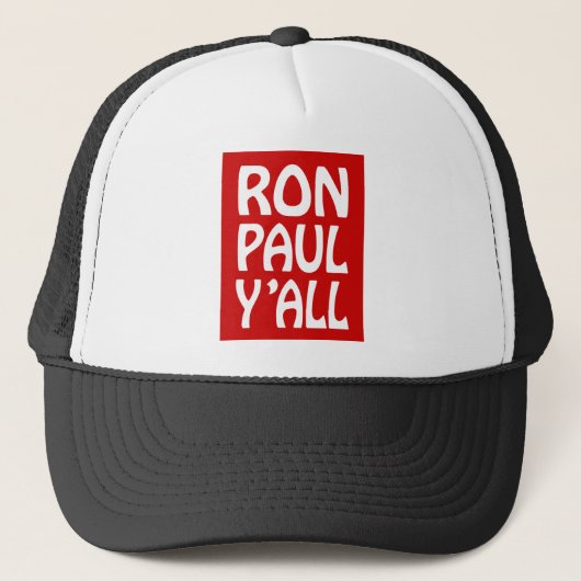 ron paul y ' all trucker pet (Voorkant)