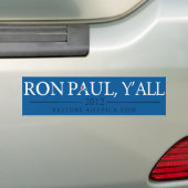 Ron Paul, Y'all Bumpersticker (Op auto)