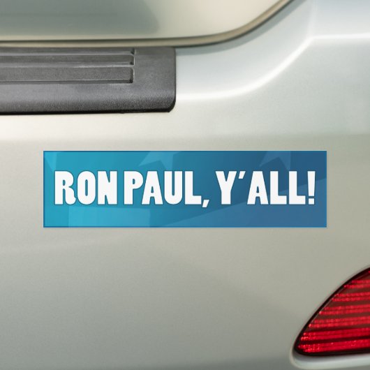 Ron Paul, Yall. Bumpersticker (Op auto)
