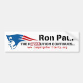 Ron Paul's Campaign for Liberty Patriot Revolution Bumpersticker (Voorkant)