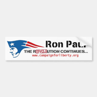 Ron Paul's Campaign for Liberty Patriot Revolution Bumpersticker