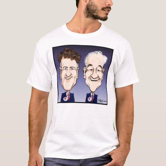 Ron & Rand Paul T-Shirt w/b (Voorkant)
