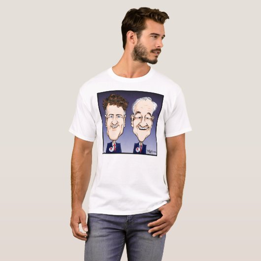 Ron & Rand Paul T-Shirt w/b (Voorkant volledig)