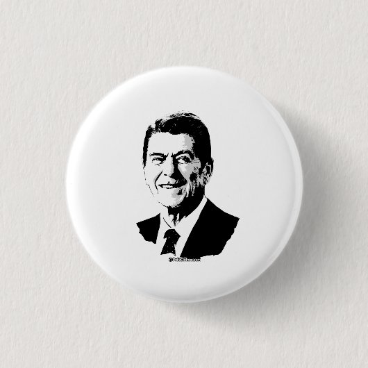 Ron Reagan Ronde Button 3,2 Cm (Voorkant)