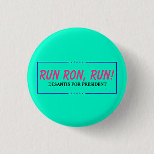 Ron rennen, rennen. ronde button 3,2 cm
