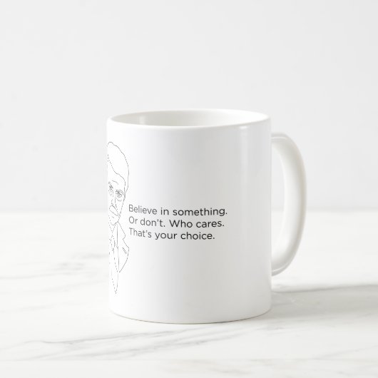 Ron Swanson Mok - Geloof in iets of niet (Voorkant rechts)