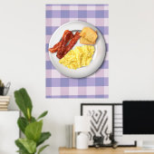 Ron Swanson's ontbijtvol Poster van grootsheid (Thuiskantoor)