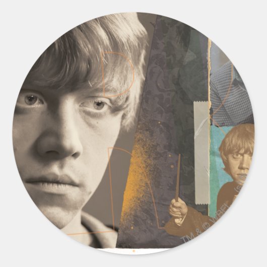 Ron Weasley 8 Ronde Sticker (Voorkant)