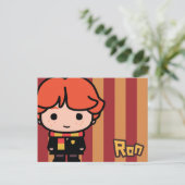 Ron Weasley Cartoon Character Art Briefkaart (Staand voorkant)