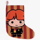 Ron Weasley Cartoon Character Art Kleine Kerstsok (Voorkant)