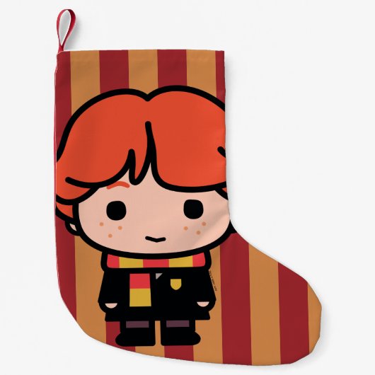 Ron Weasley Cartoon Character Art Kleine Kerstsok (Voorkant)