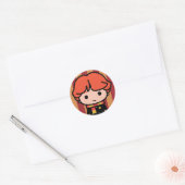 Ron Weasley Cartoon Character Art Ronde Sticker (Envelop)