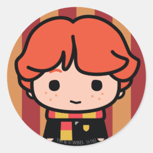 Ron Weasley Cartoon Character Art Ronde Sticker