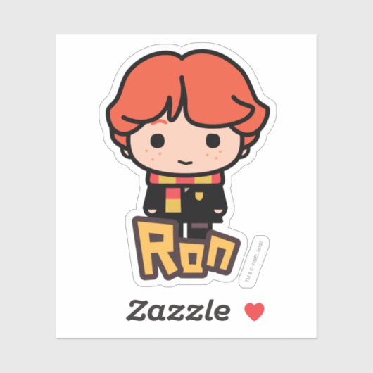Ron Weasley Cartoon Character Art Sticker (Vel)