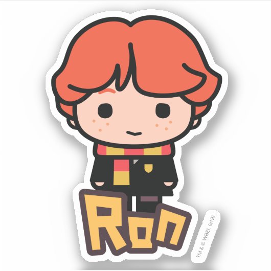 Ron Weasley Cartoon Character Art Sticker (Voorkant)