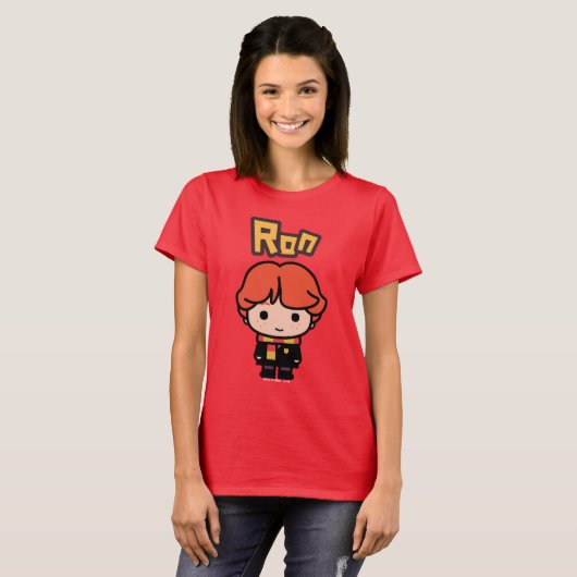 Ron Weasley Cartoon Character Art T-shirt (Voorkant volledig)