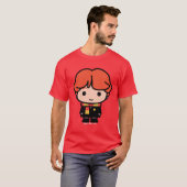 Ron Weasley Cartoon Karakter Kunst T-shirt (Voorkant volledig)