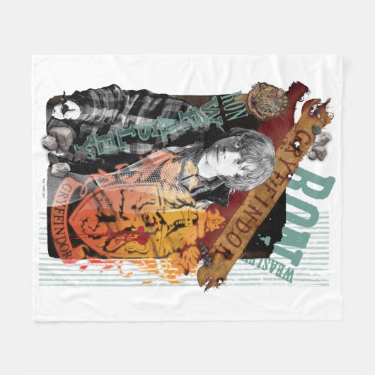 Ron Weasley Collage 1 Fleece Deken (Voorkant (Horizontaal))